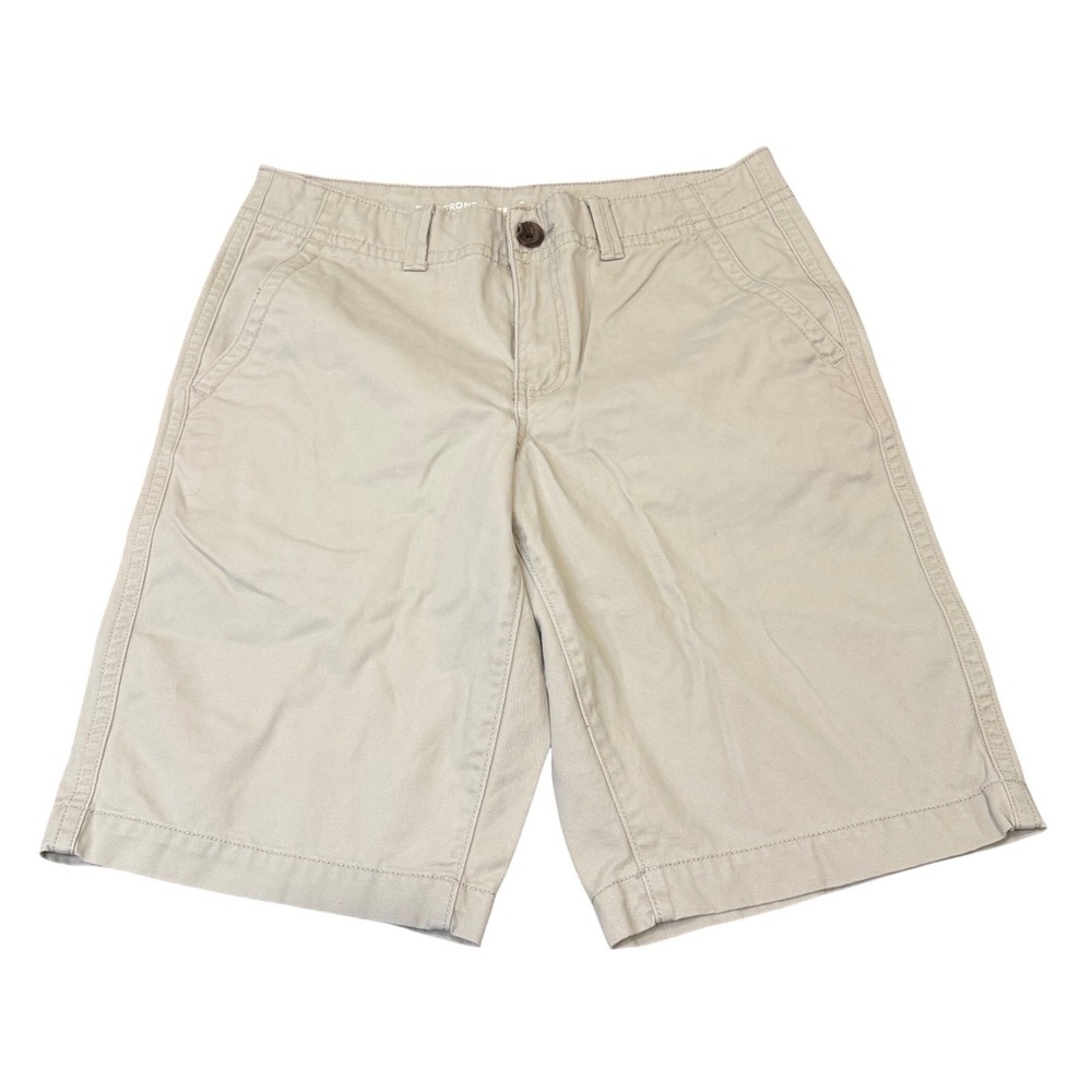 Urban Pipeline Mens 32 Khaki Tan Flat Front Chino Shorts Cotton 11.5 Inseam